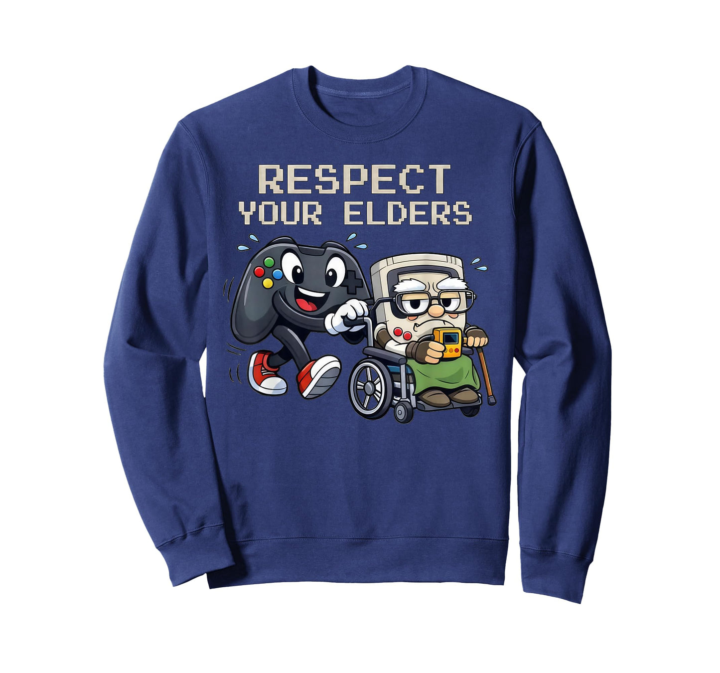 Respect Your Elders Gaming Control Retro Funny Gamer T-Shirt