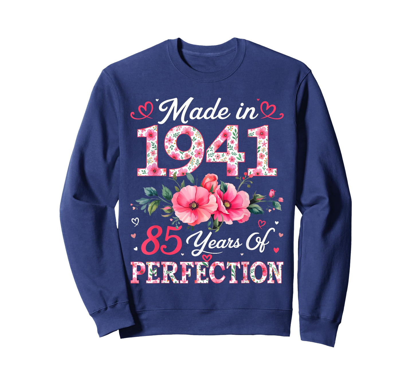 85 Years Old Made in 1941 85th Birthday Floral Women T-Shirt