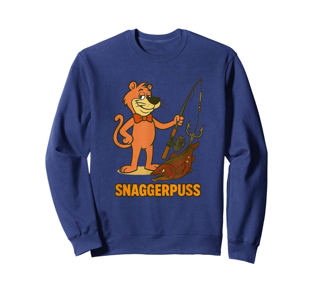 Snaggerpuss Sagger Puss Funny Steelhead and Salmon Fishing T-Shirt