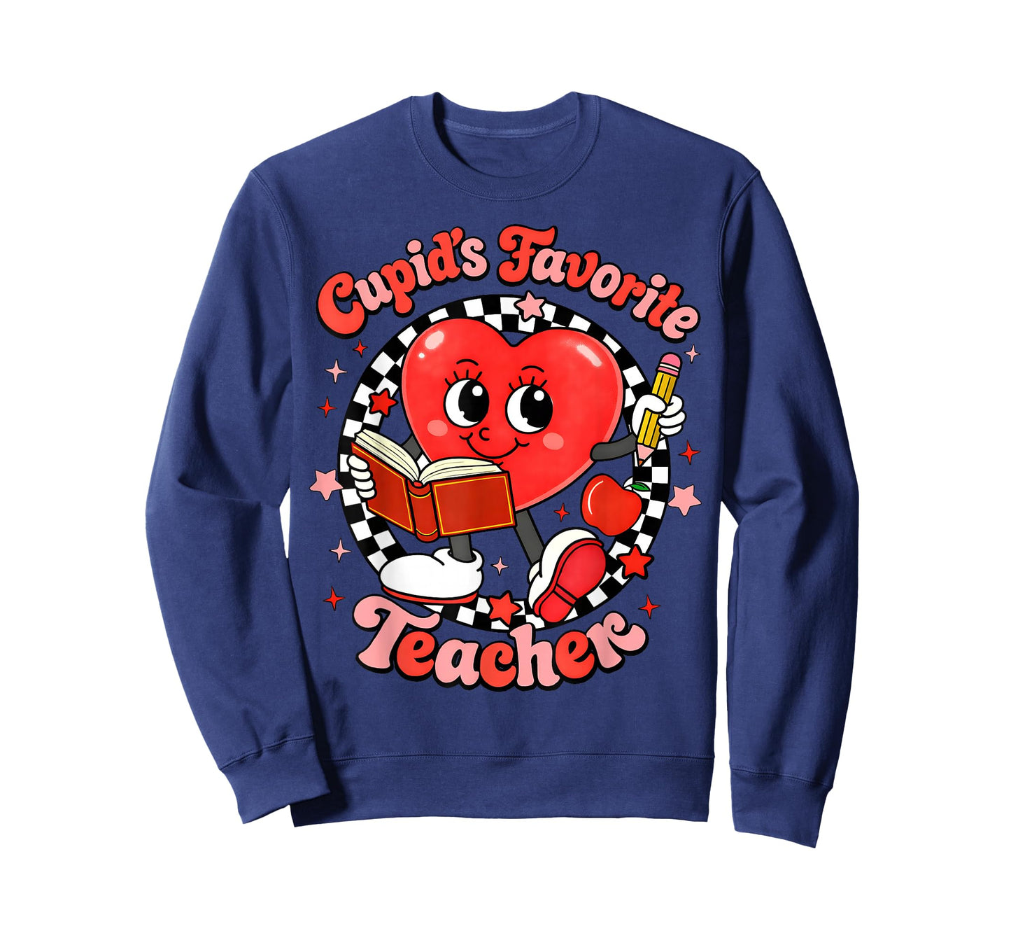 Valentine Cupid's Favorite Teacher Cute Heart Girl Women T-Shirt