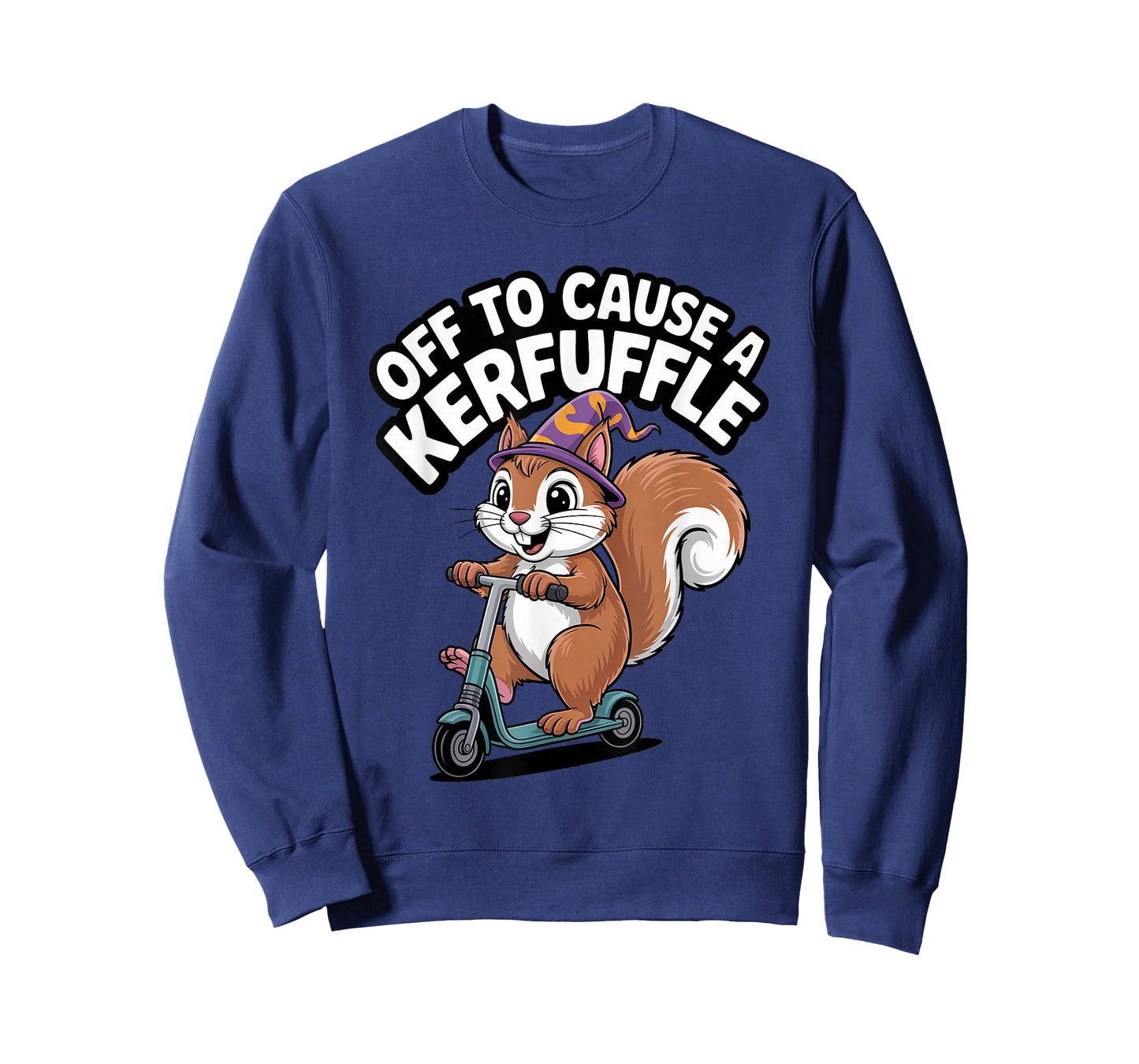 Squirrel Off to Cause a Kerfuffle Forest Chaos Fun T-Shirt