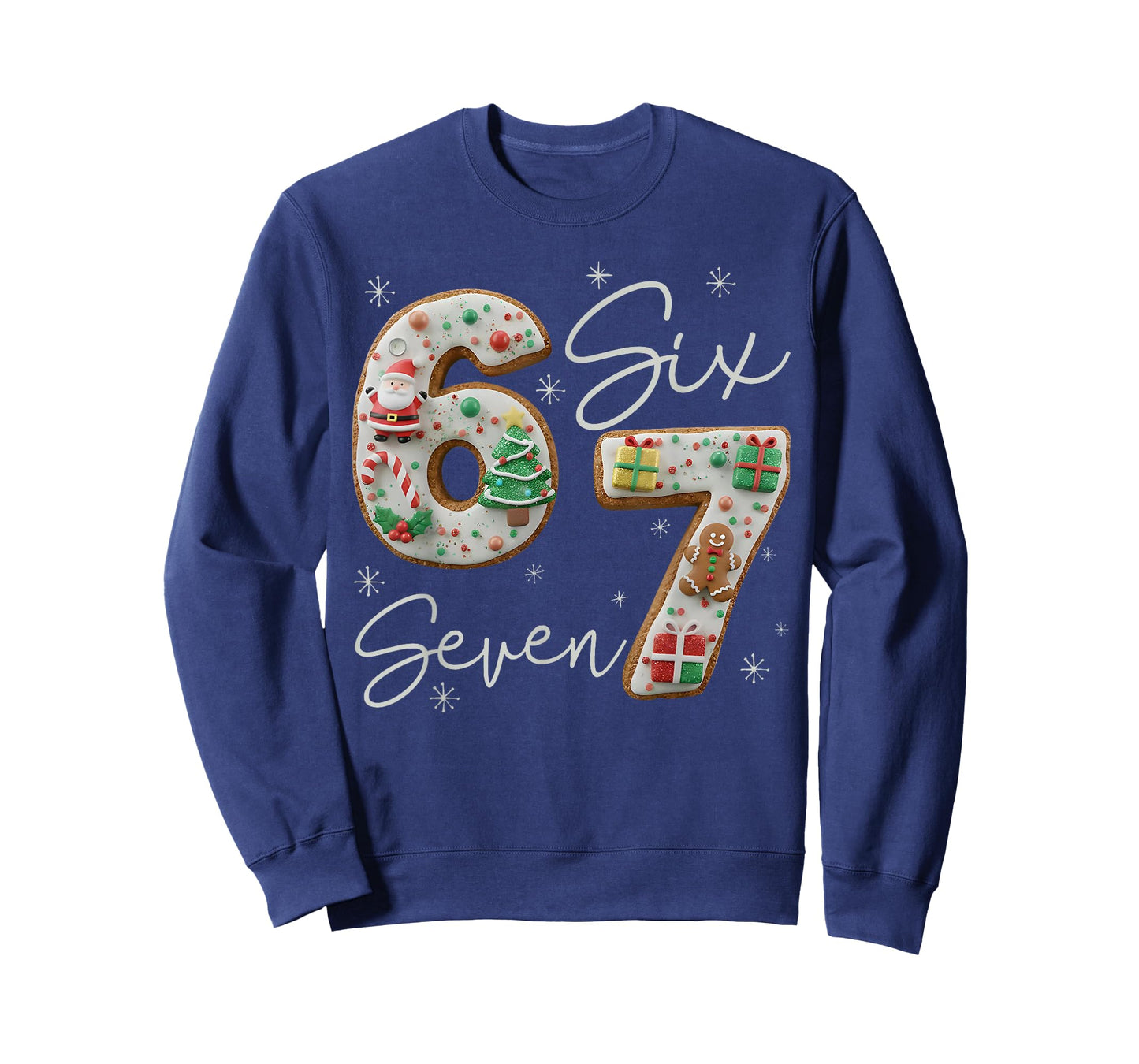 6 7 Six Seven Gen Z Alpha Meme Slang Holiday Merry Christmas T-Shirt