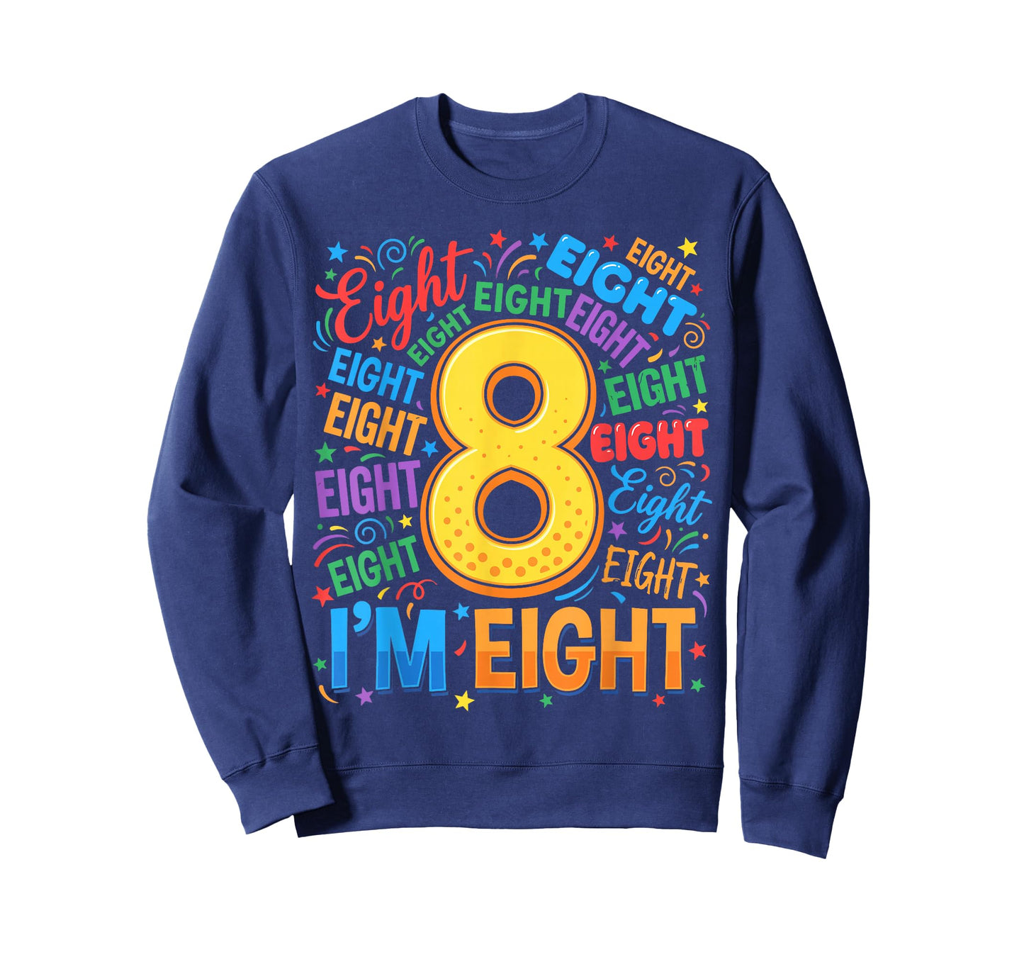 8th Birthday Shirts Boys 8yr Eight 8 Year Old Girls Kids T-Shirt