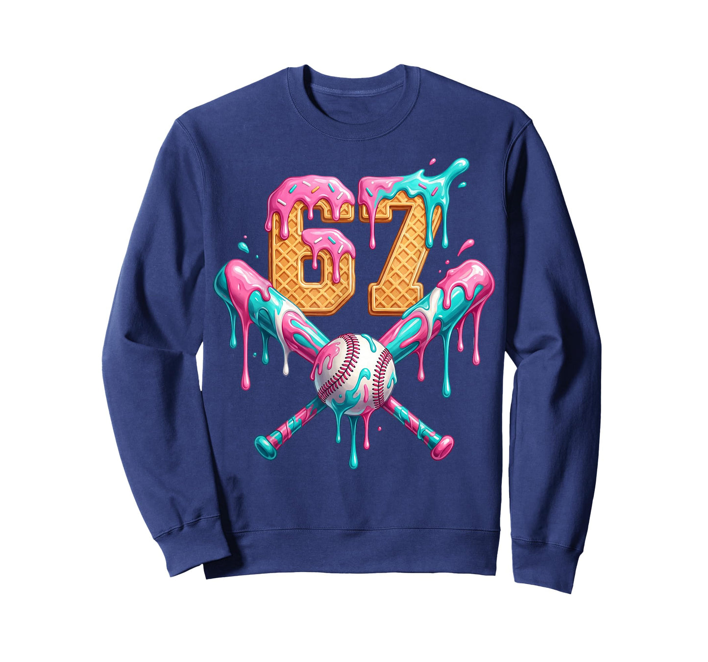 Baseball Drip Number 67 Player T-Shirt