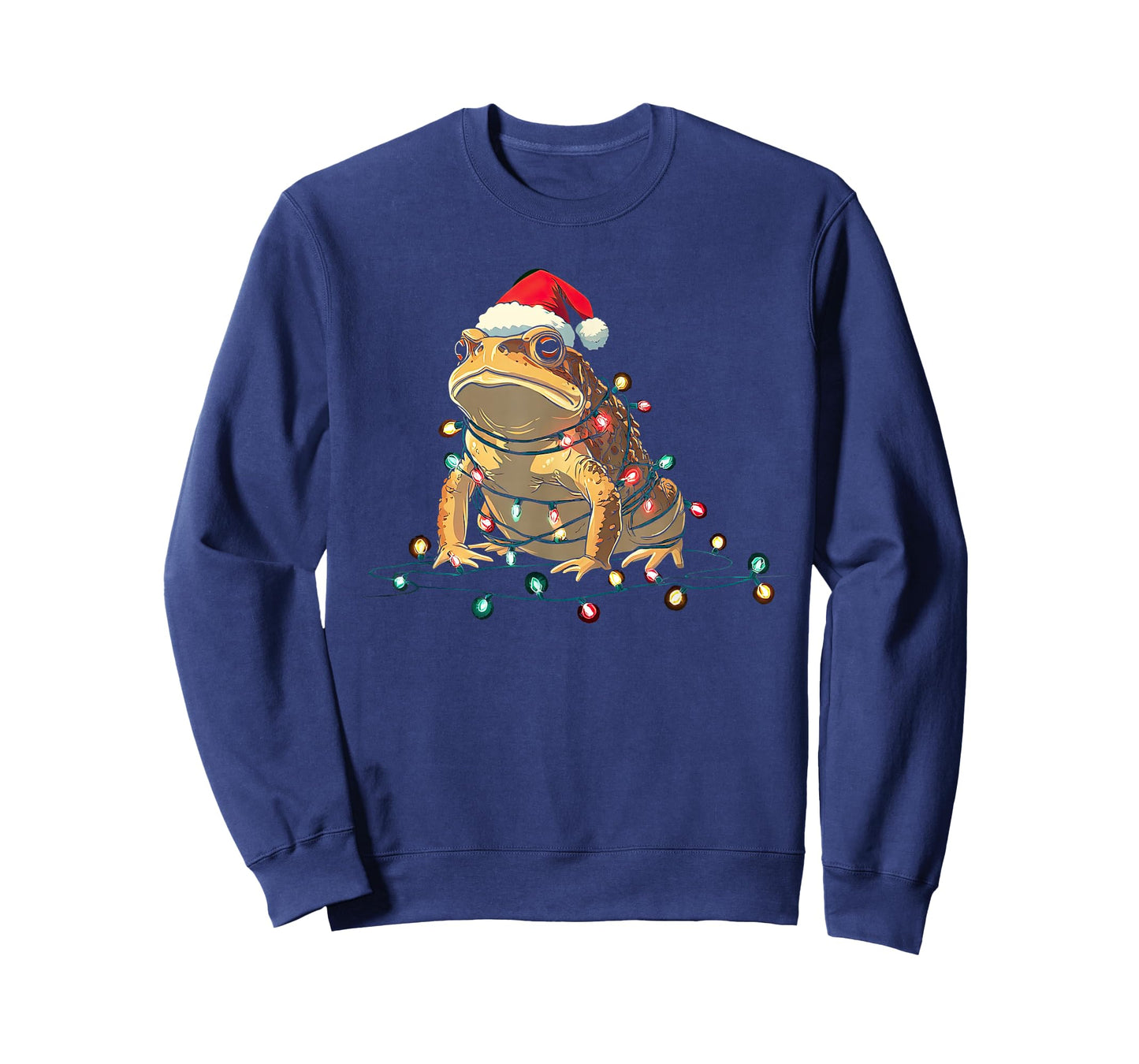 Funny Toad Christmas Graphics Animal Lights Lover T-Shirt