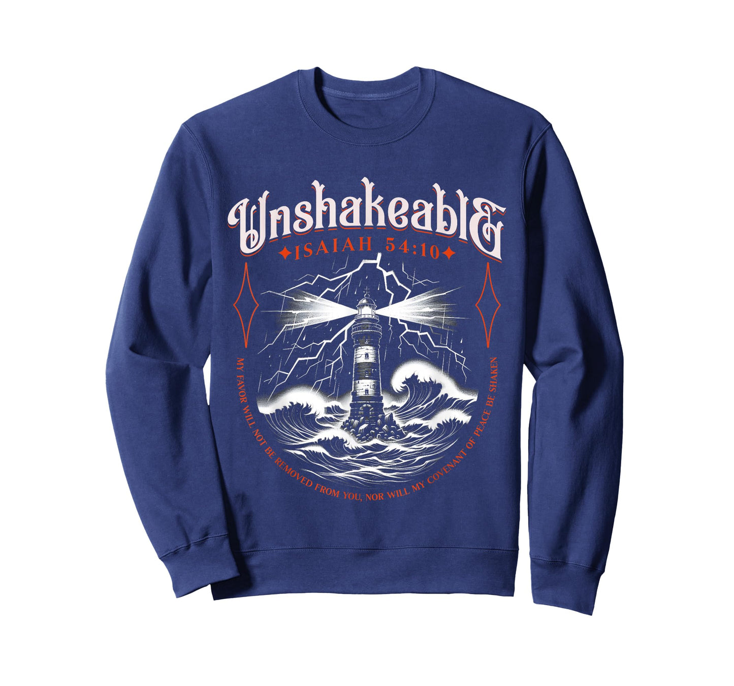 Unshakeable Faith Isaiah 54 10 Bible Scripture Religious T-Shirt