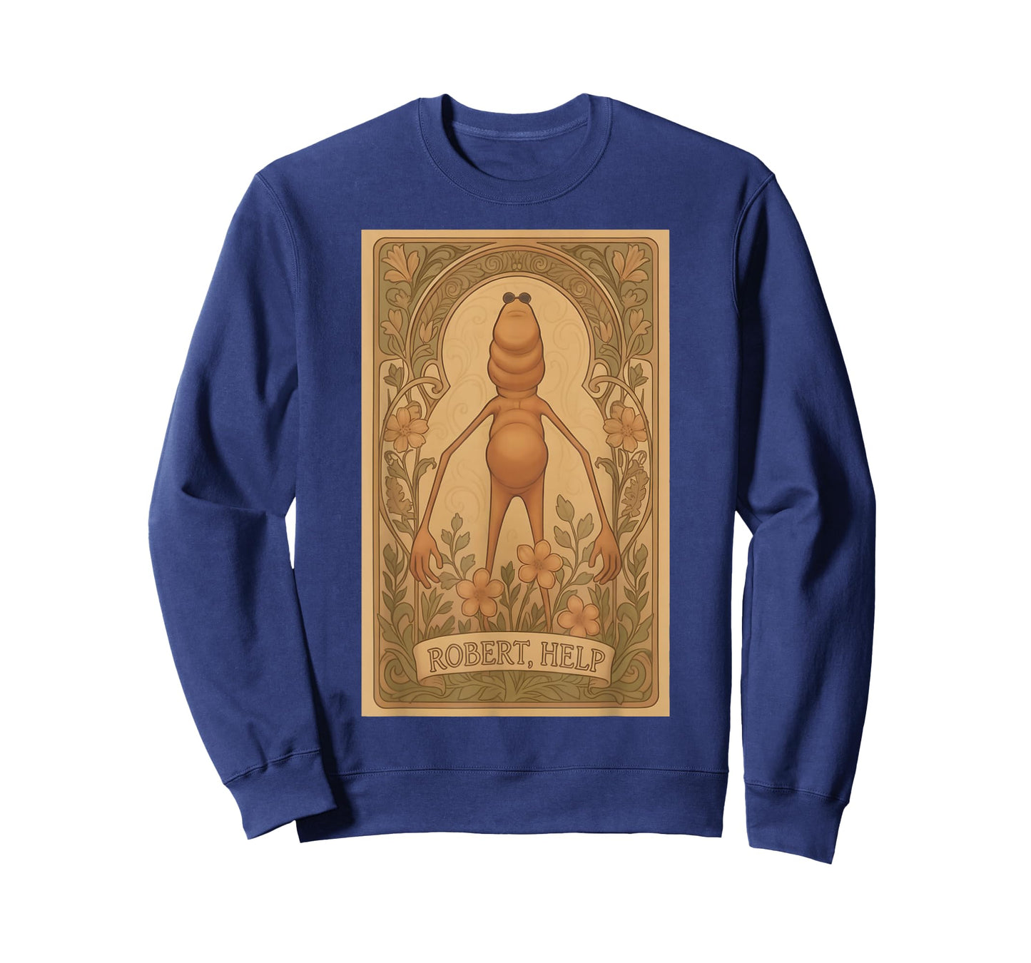 Vintage Marcus The Worm Meme Robert Help Nouveau Art Meme T-Shirt