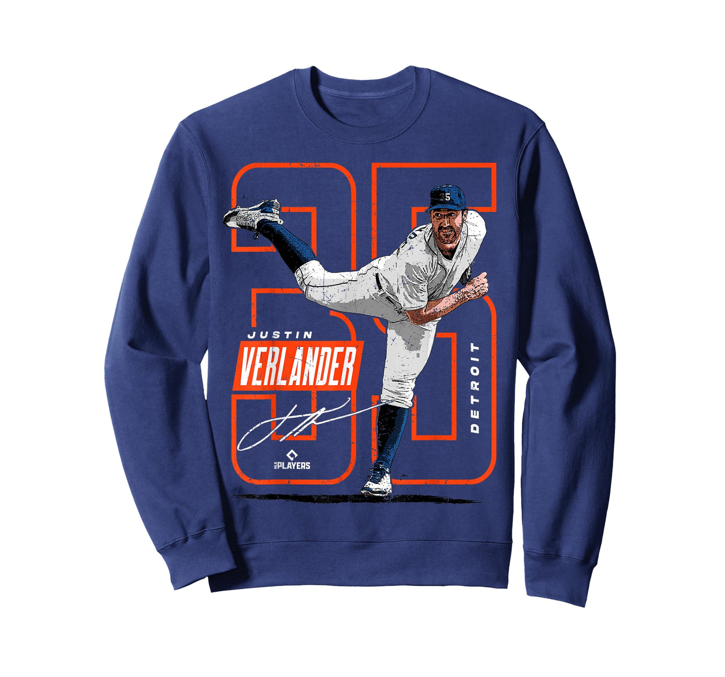 Justin Verlander | Detroit T Baseball Players | MLBJVE207M T-Shirt