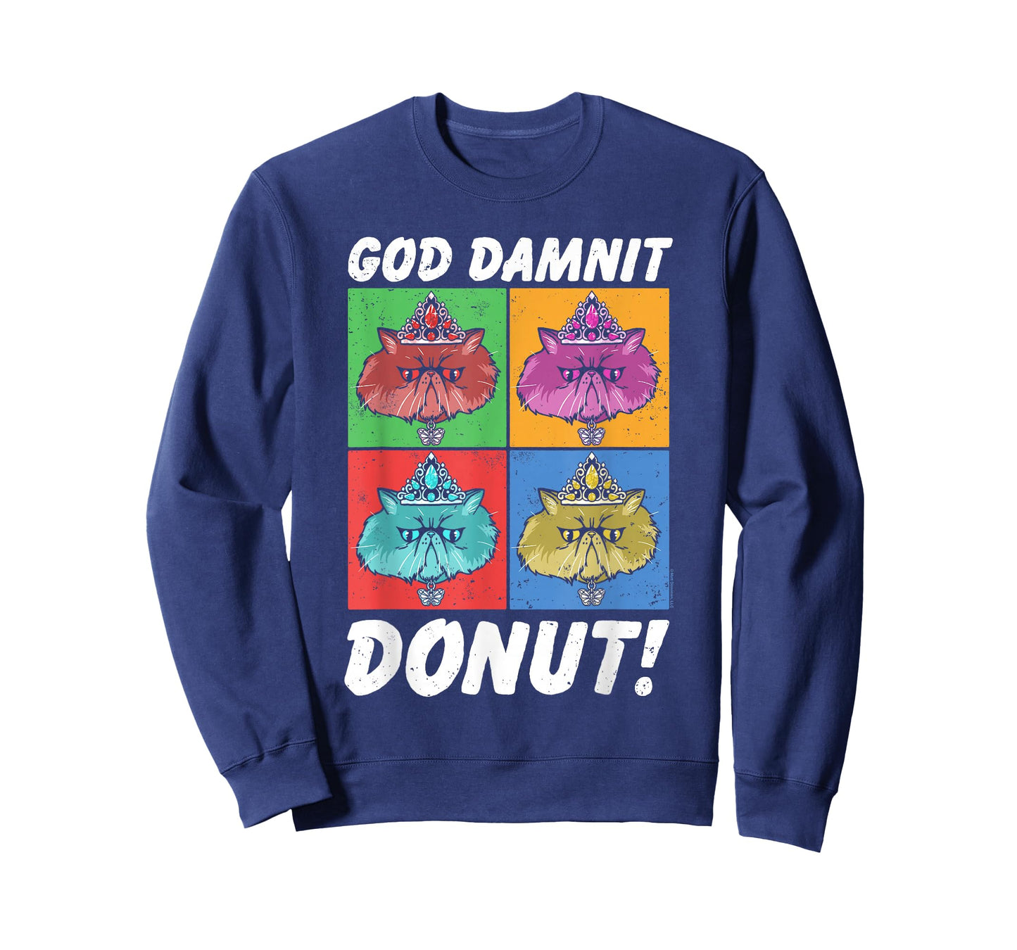 God Damnit Donut Cat Pop Art Book T-Shirt