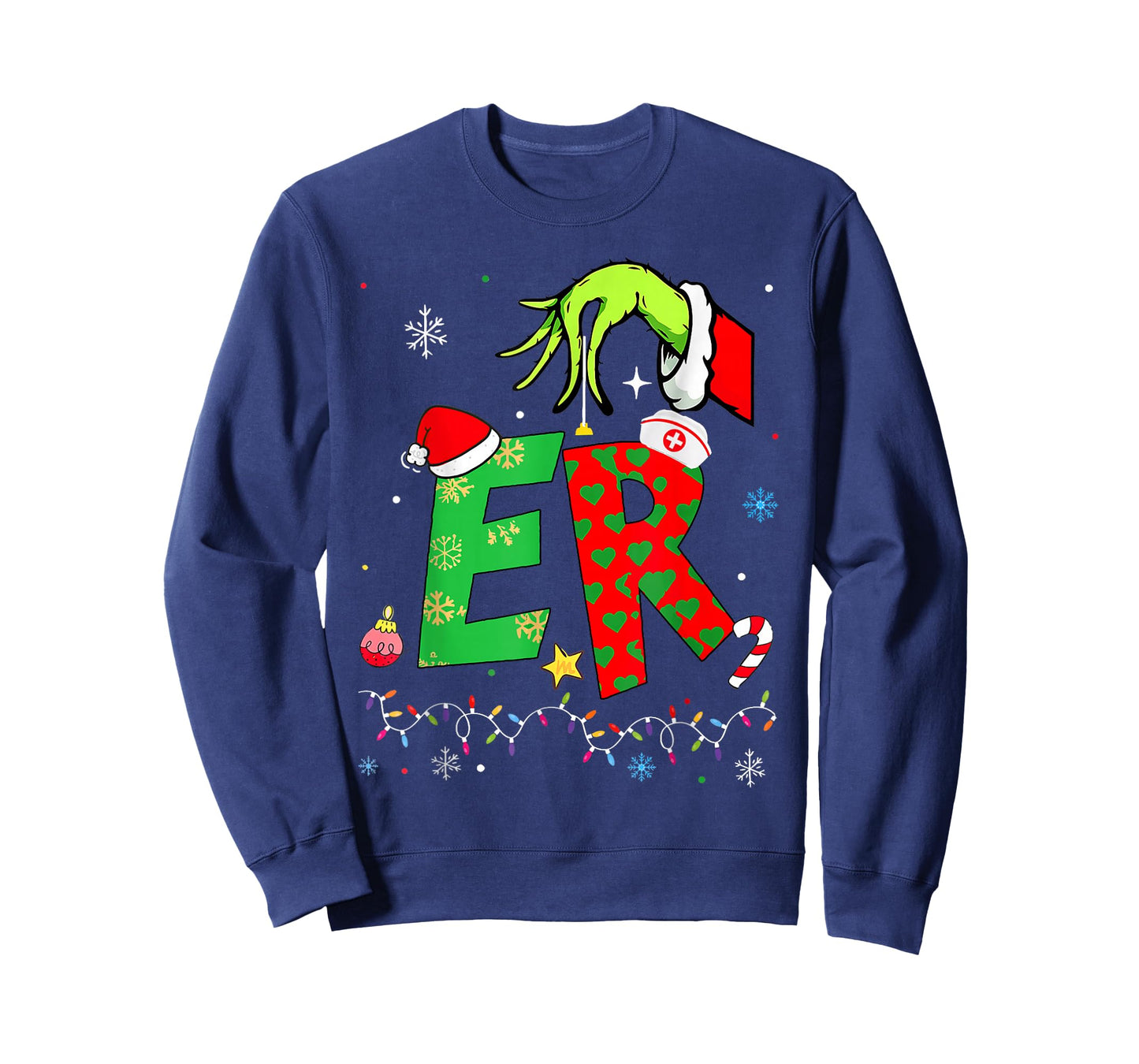 Emergency Department Xmas Holiday ER Nurse Christmas T-Shirt