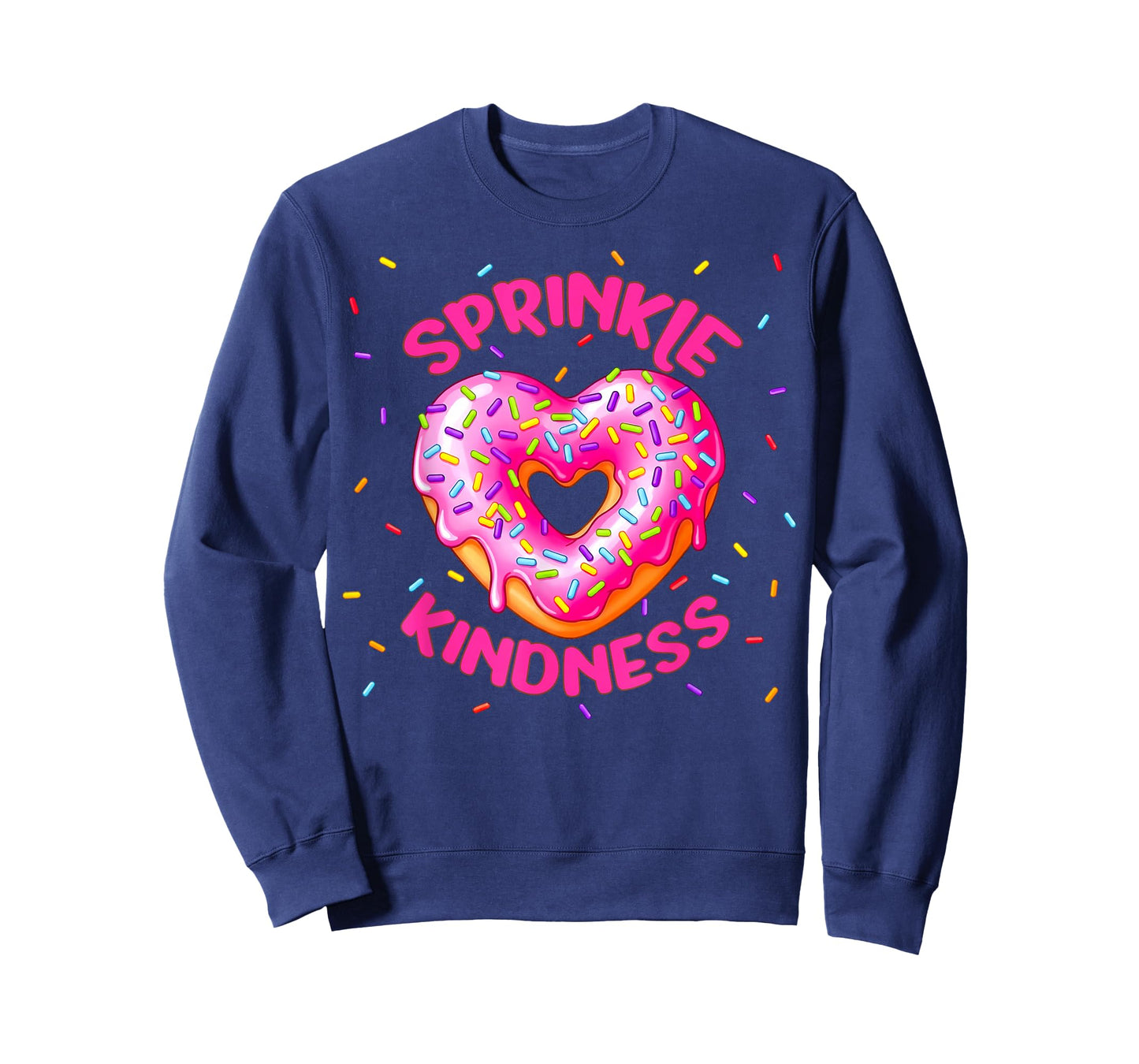 Sprinkle Kindness Donut Heart for Girls Women Doughnut Lover T-Shirt