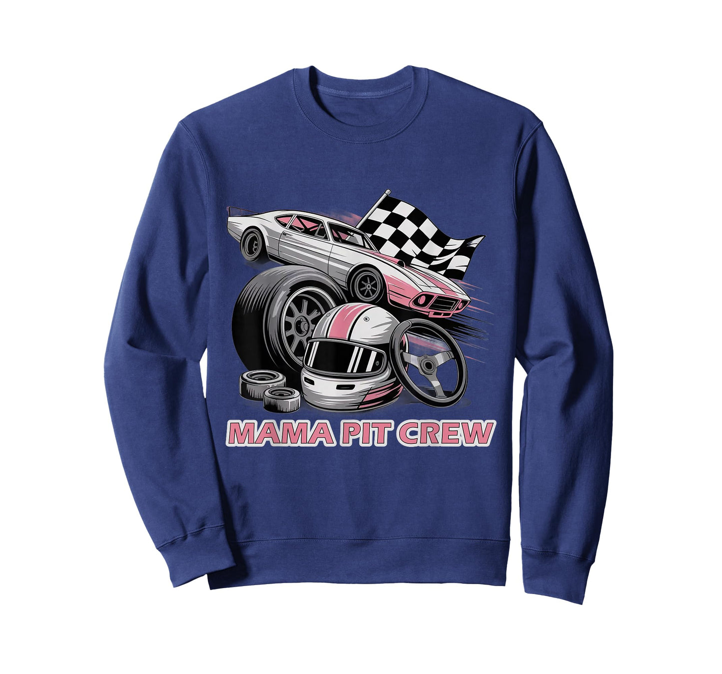Mama Pit Crew Race Car Birthday Family Racing T-Shirt