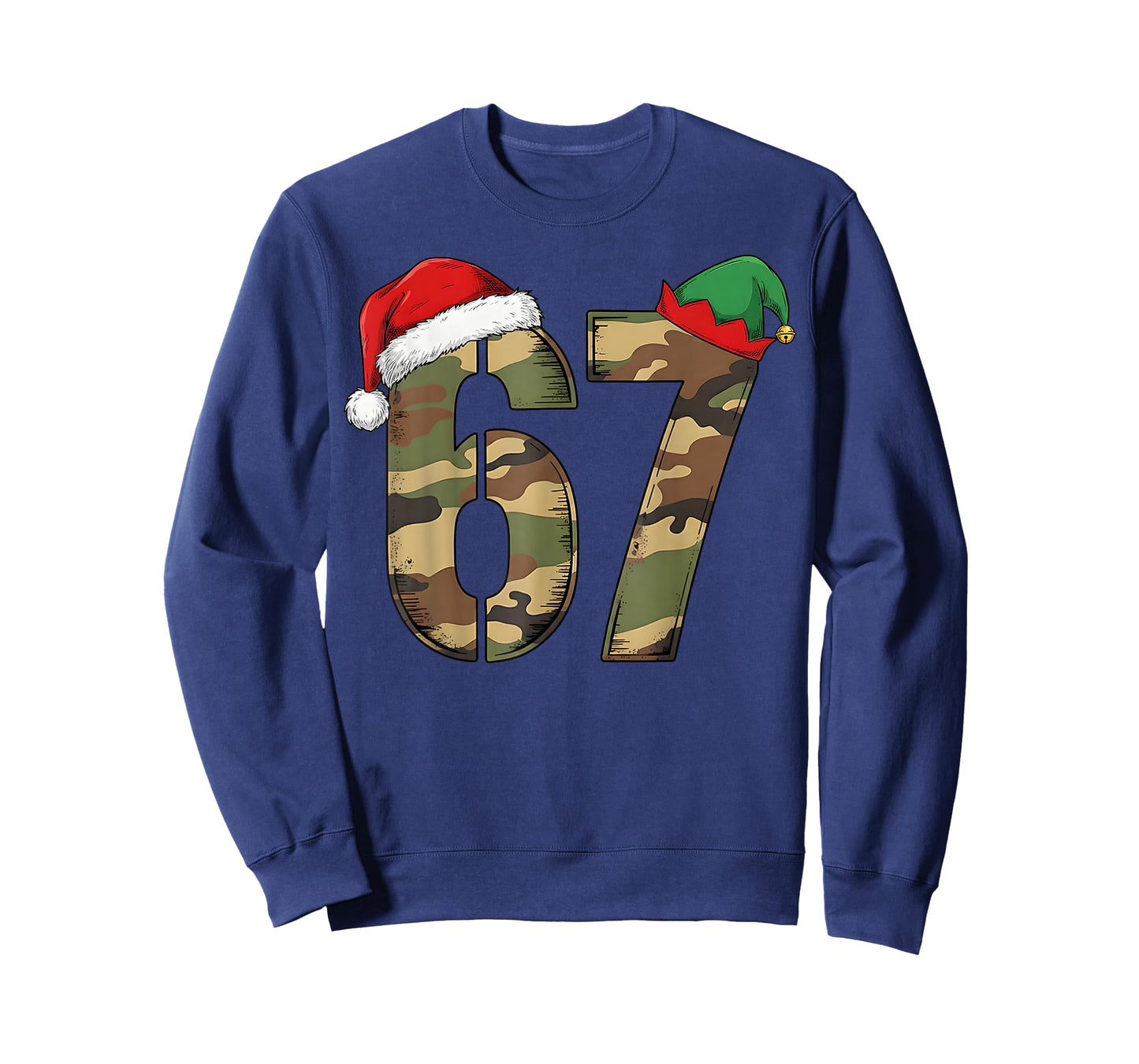 67 Hunting Camo Six Seven 6 7 Meme Camouflage 67 Christmas T-Shirt