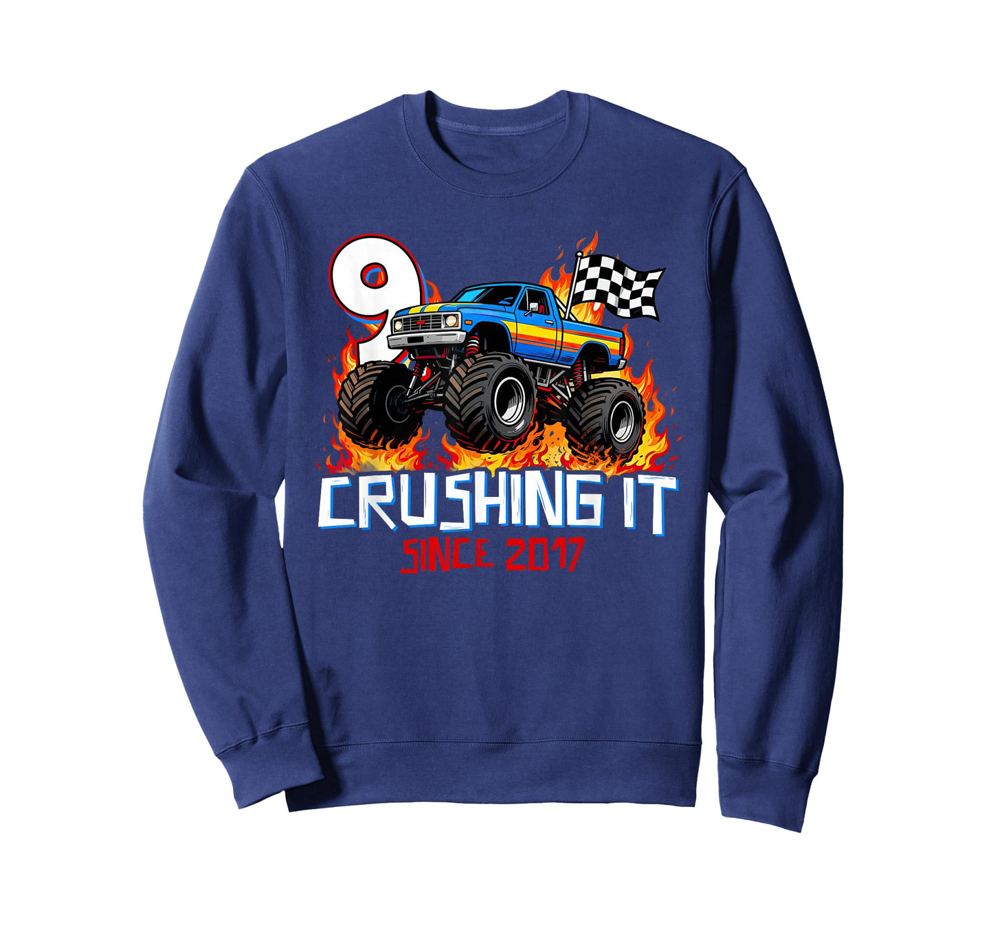 Crushing It Since 2017 Nine 9th Birthday Boys 9 Years Old T-Shirt