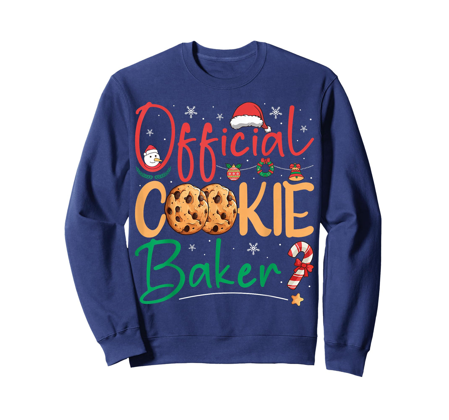 Official Cookie Baker Funny Christmas Pajamas Xmas Matching T-Shirt