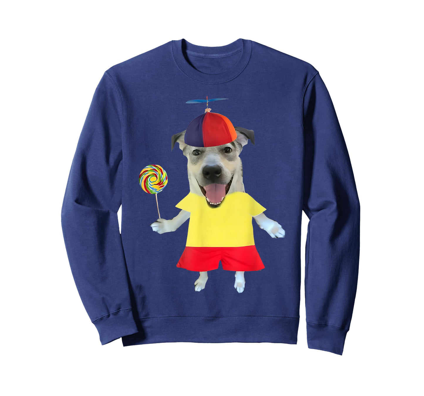 Funny Silly Dog with Lollipop Meme for Men Women Kids T-Shirt