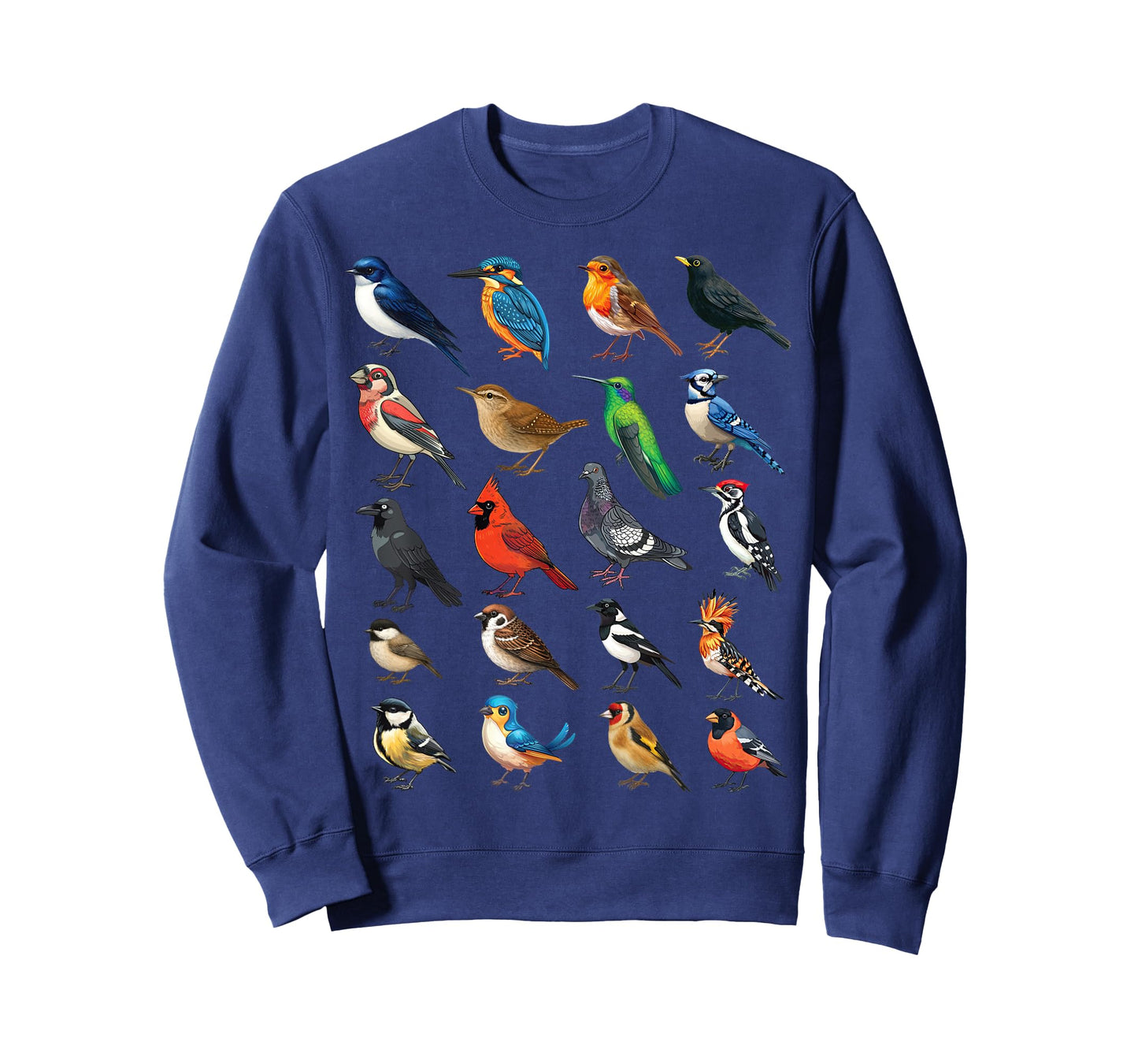 Garden Birds Ornithology Nature Educational Boys Girls Kids T-Shirt