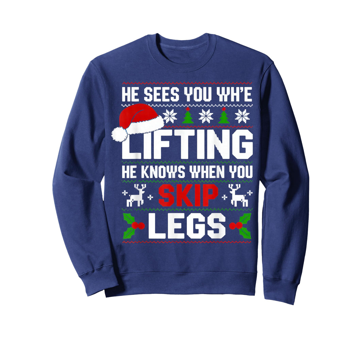 He Sees You Lifting Skip Legs Gym Enthusiasts Funny T-Shirt
