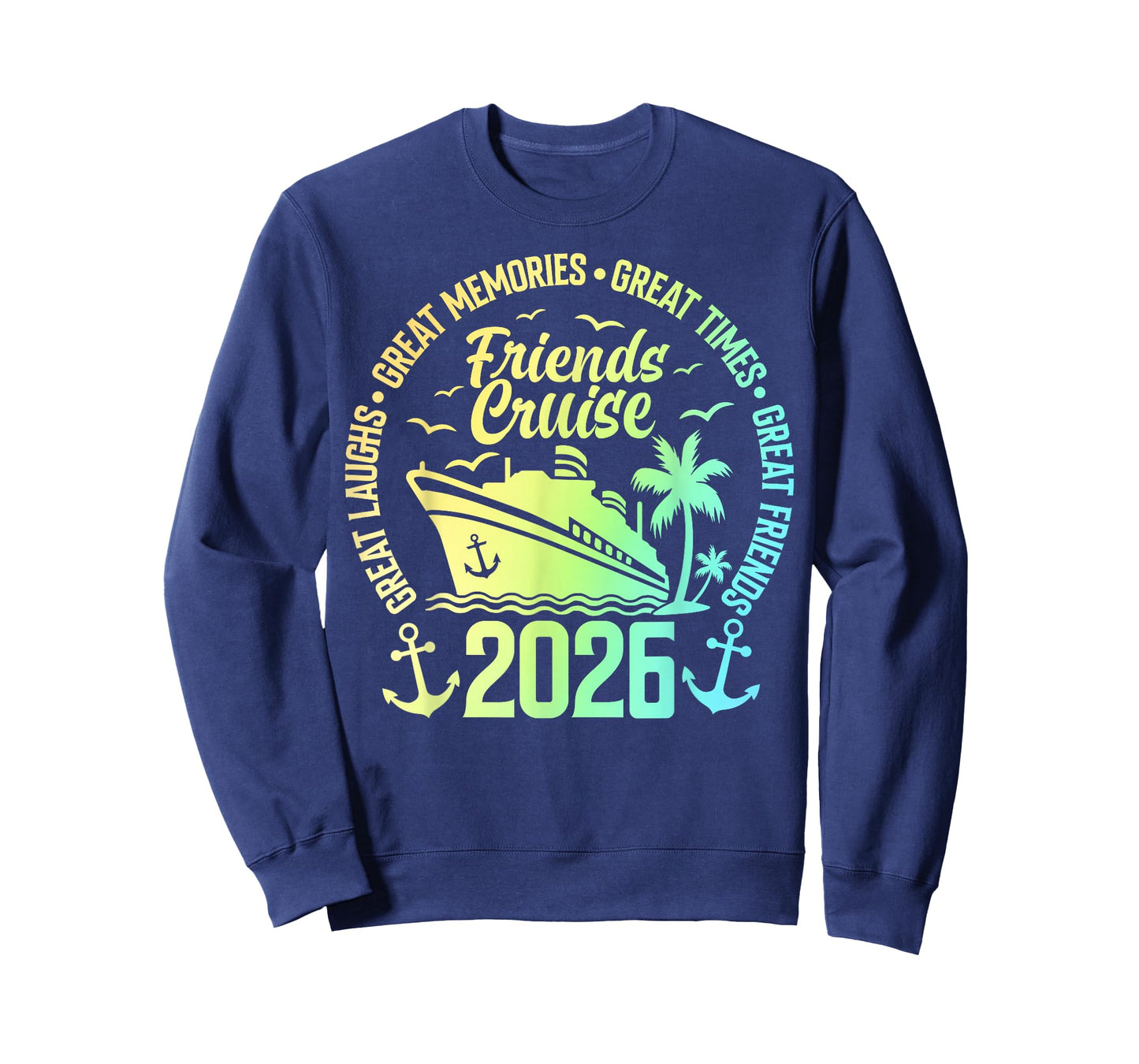 Friends Cruise 2026 Vacation Trip Cruising Friends Matching T-Shirt