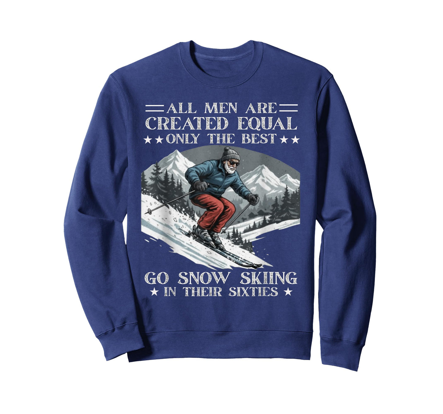 60th Birthday Skiier Lover Gift Sixty Years Old Funny Skiing T-Shirt