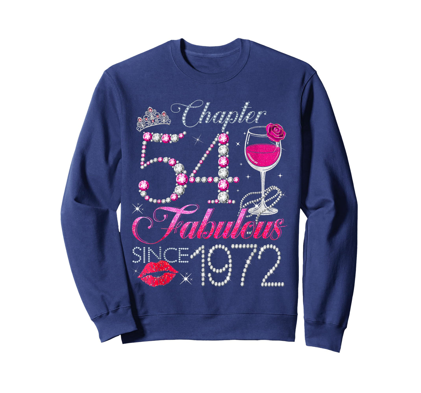 Chapter 54 Fabulous Since 1972 54th Birthday Queen Diamond T-Shirt