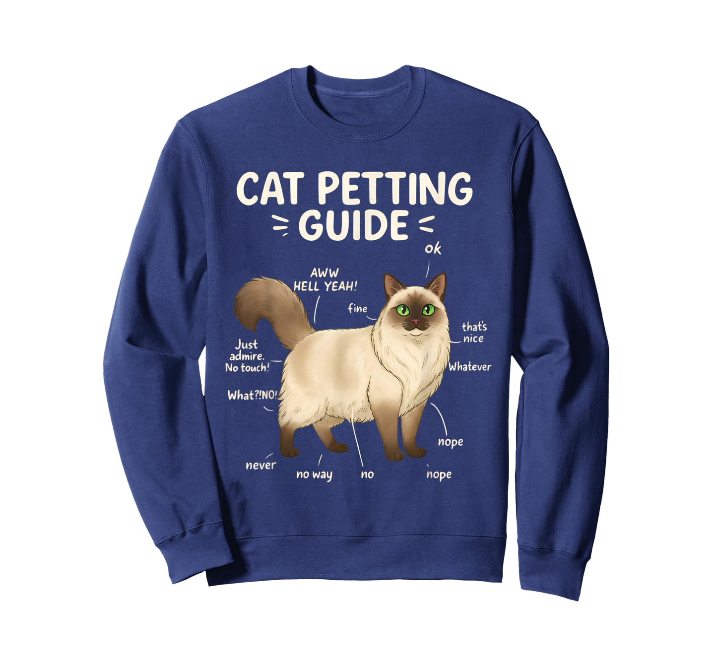 Ragdoll Cat Petting Guide Funny Cat Lover T-Shirt