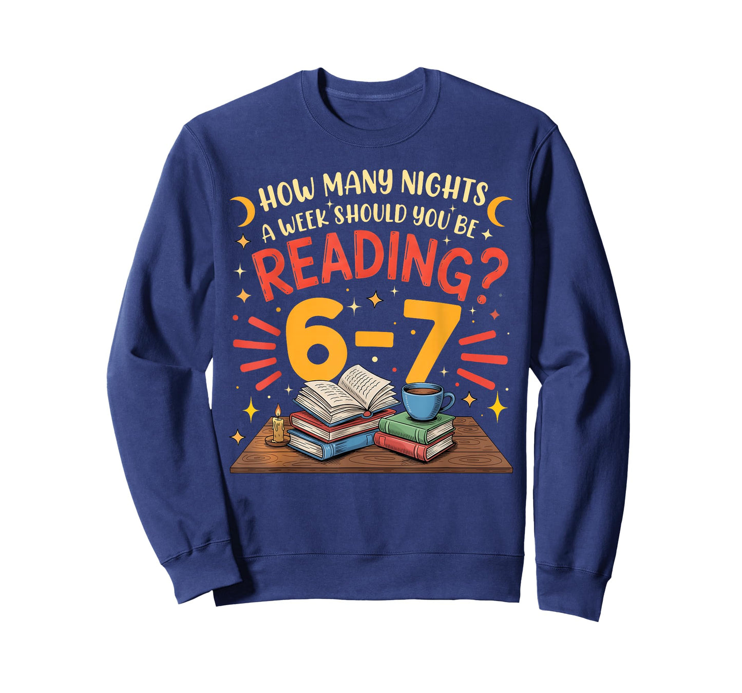Funny Reading 6 7 Six Seven Meme Slang Teacher Book Lover T-Shirt