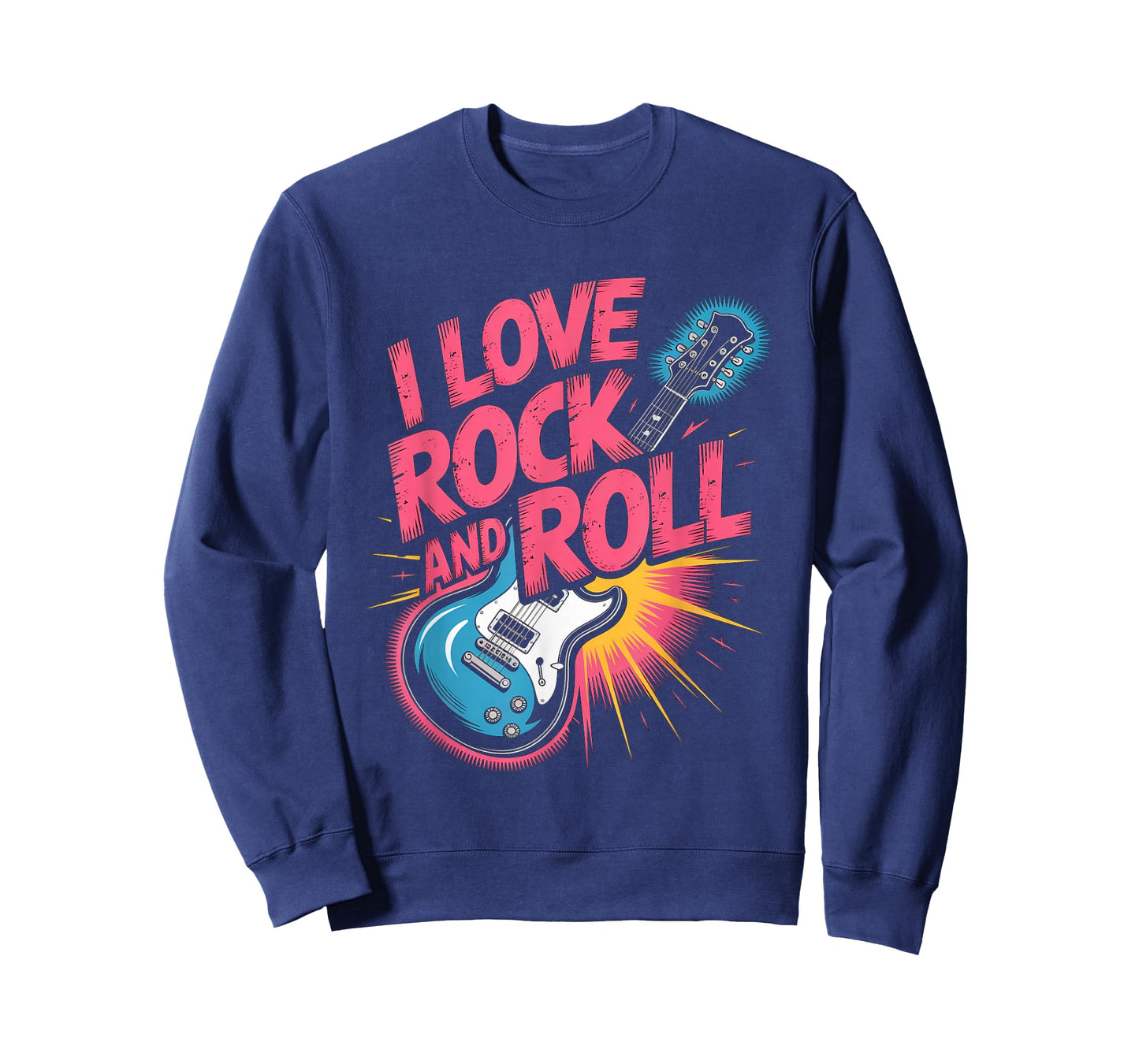 I Love Rock and Roll Guitar Enthusiasts T-Shirt