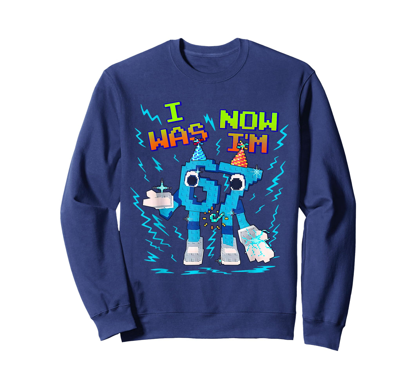 I was 6 Now I’m 7 Six Seven Funny Birthday Kids T-Shirt