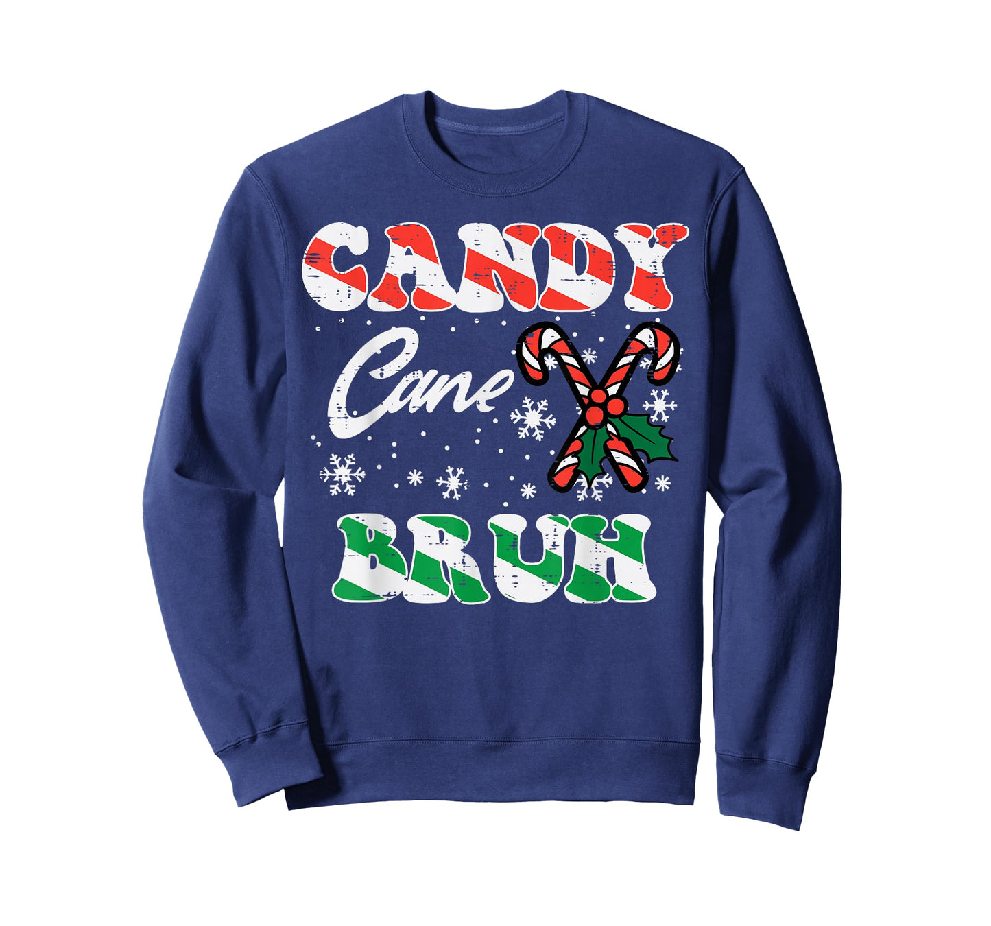 Christmas Candy Cane Bruh Xmas Meme Kids Toddlers Women Men T-Shirt