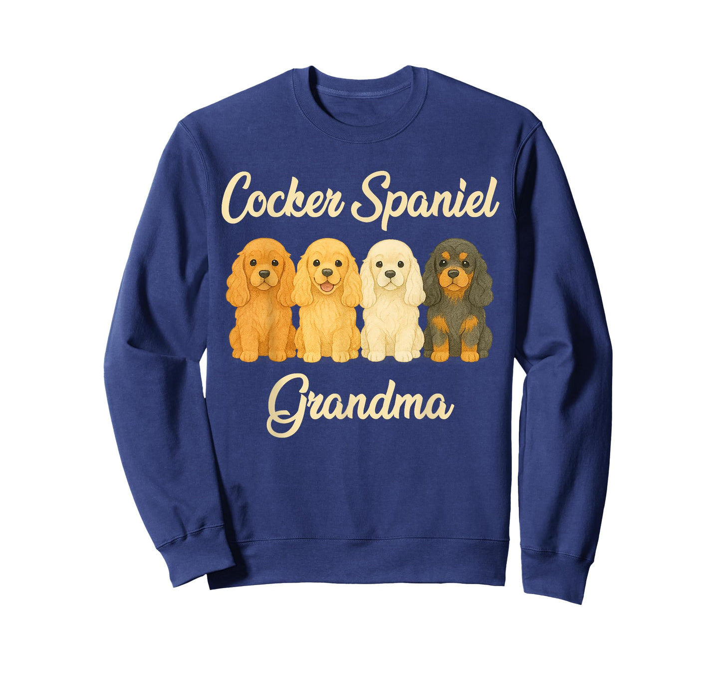 Cocker Spaniel Grandma Cute Dog Lover Gift Funny Puppy Owner T-Shirt