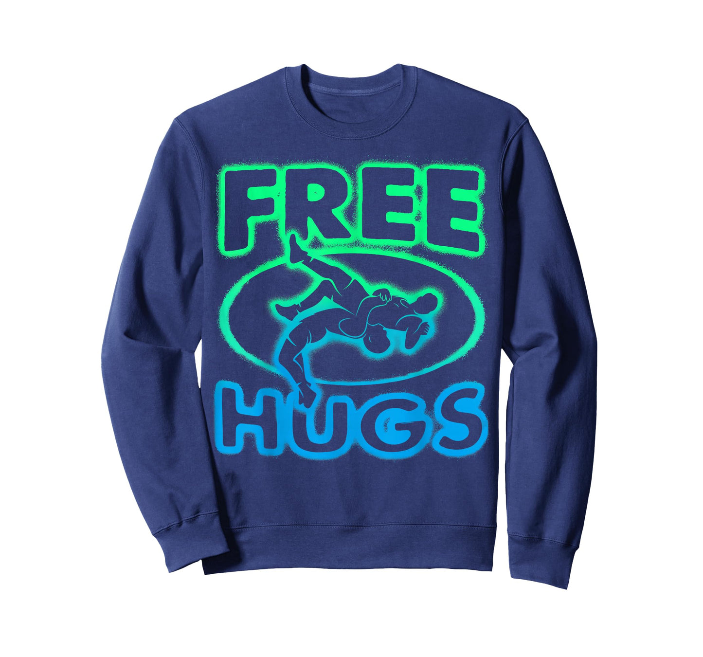 Free Hugs Wrestling Funny Graphic Gift for Men Women Kids T-Shirt