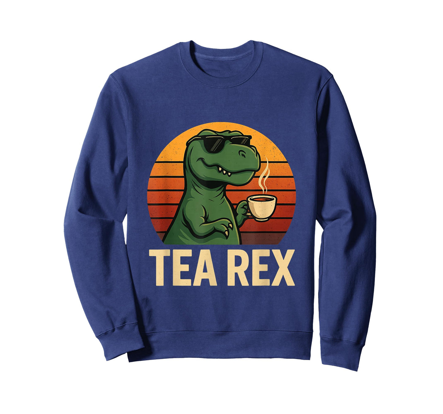 Tea Rex Funny Dinosaur Retro T-Rex with Sunglasses T-Shirt