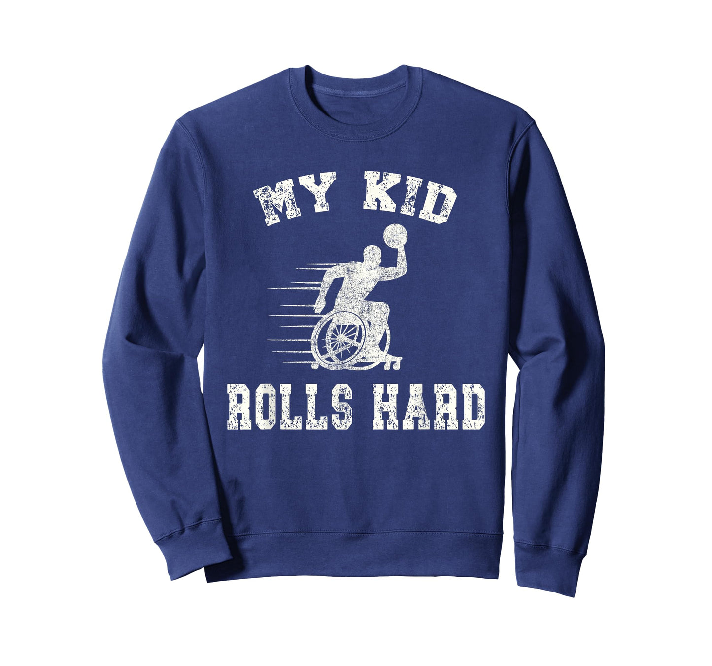 Wheelchair Basketball Player Parent My Kid Rolls Hard T-Shirt