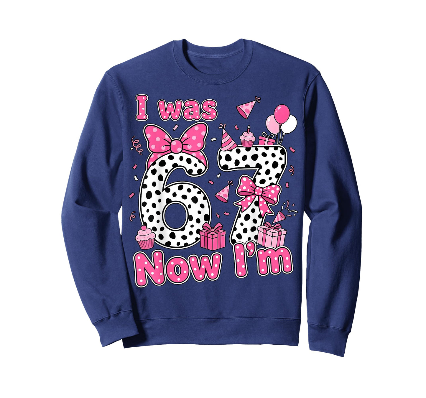 I was 6 Now I'm 7 Cute Birthday Girl Gifts for Girls Kids T-Shirt