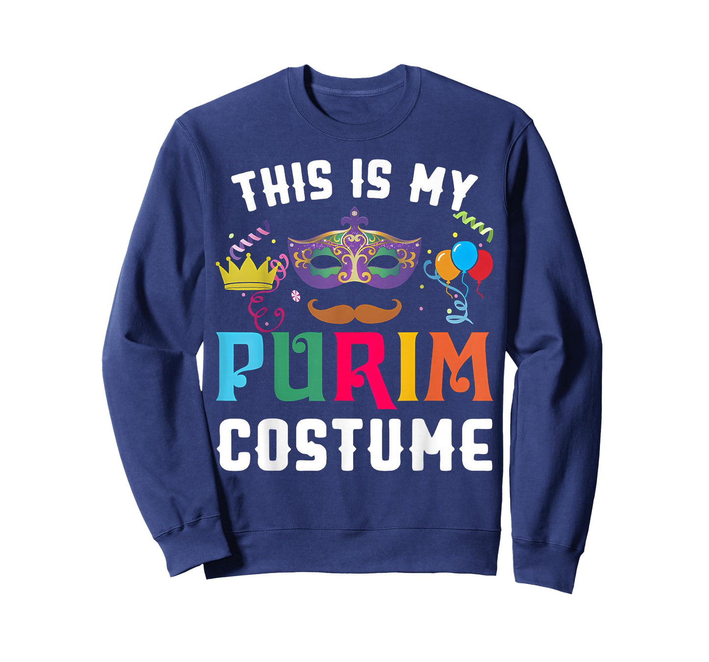 This is My Purim Costume Jewish Holiday Mask Carnival Party T-Shirt
