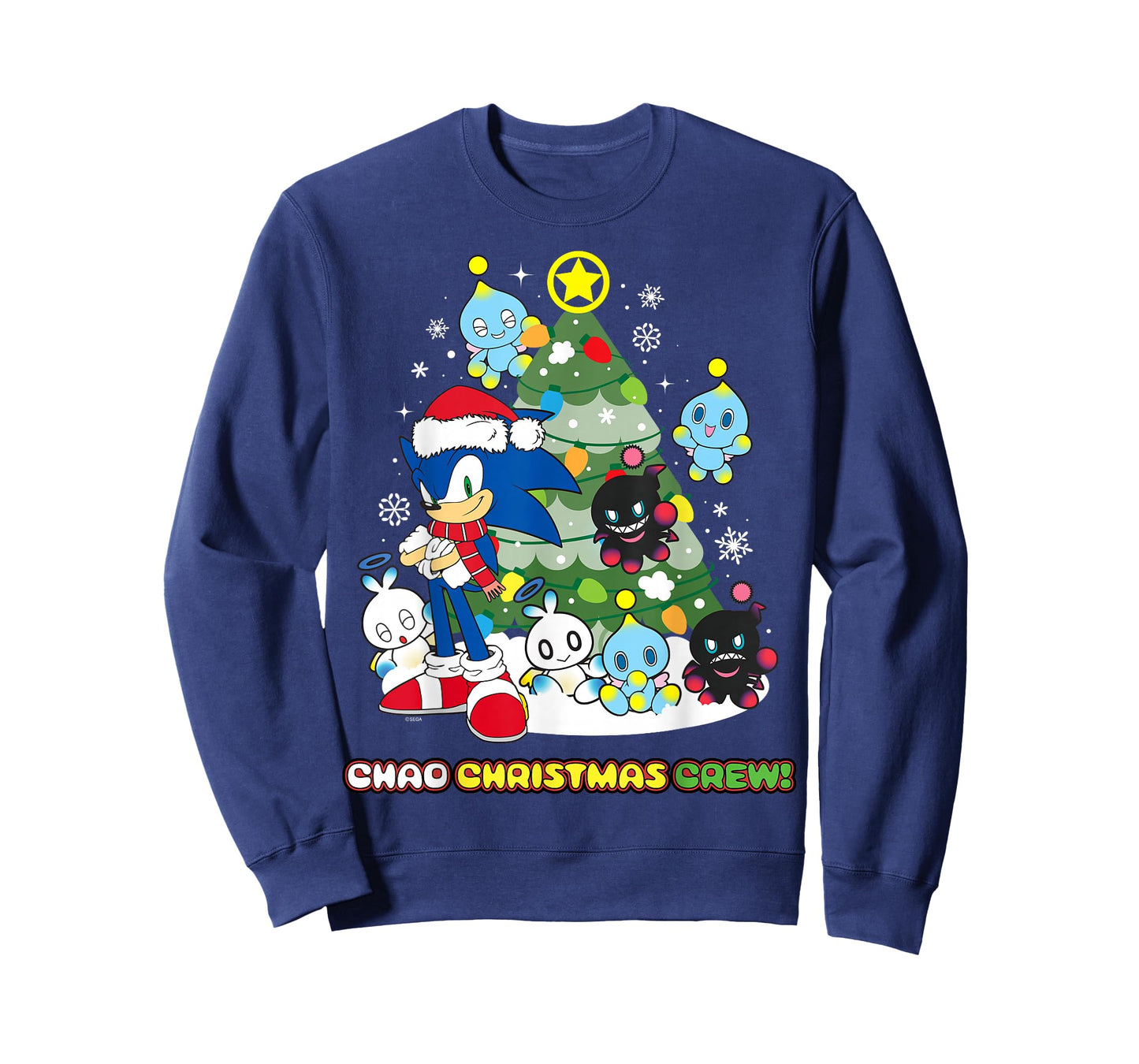Sonic The Hedgehog - Chao Christmas Crew T-Shirt