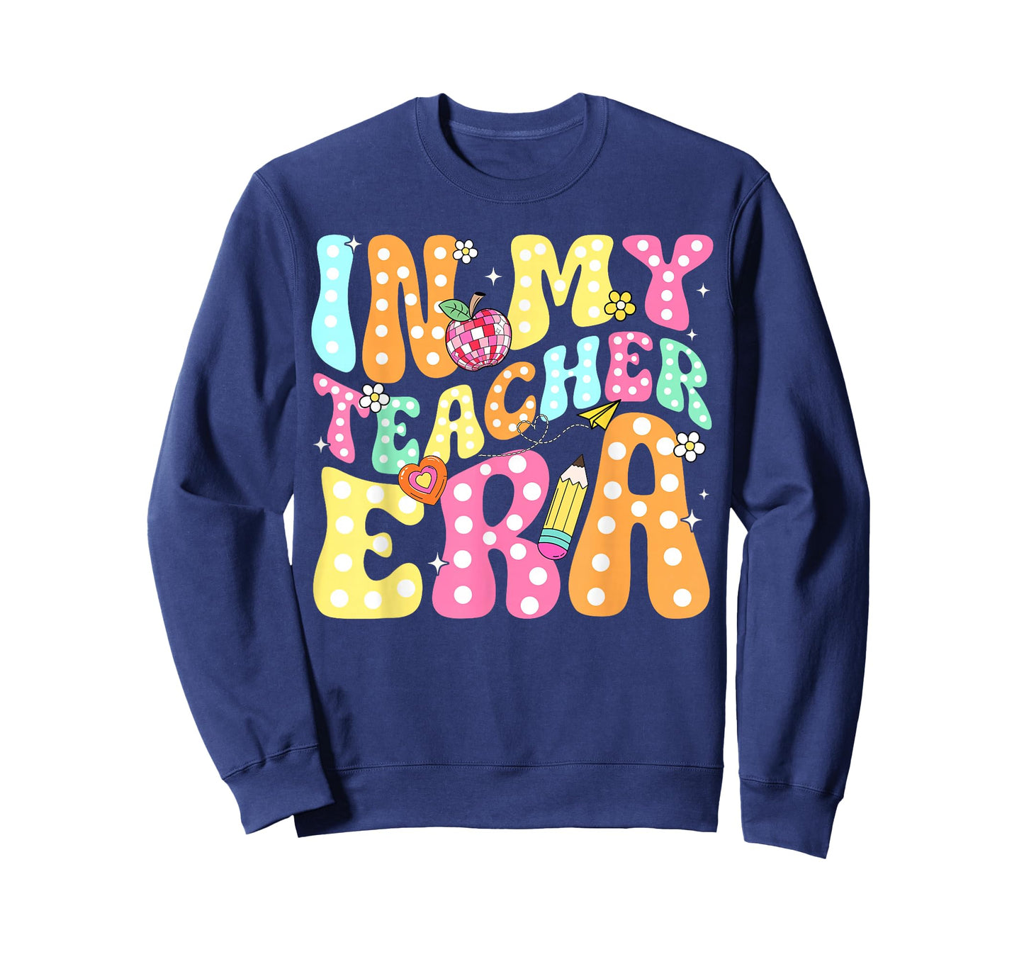 in My Teacher Era Retro 100th Day Back to School Teacher Kid T-Shirt