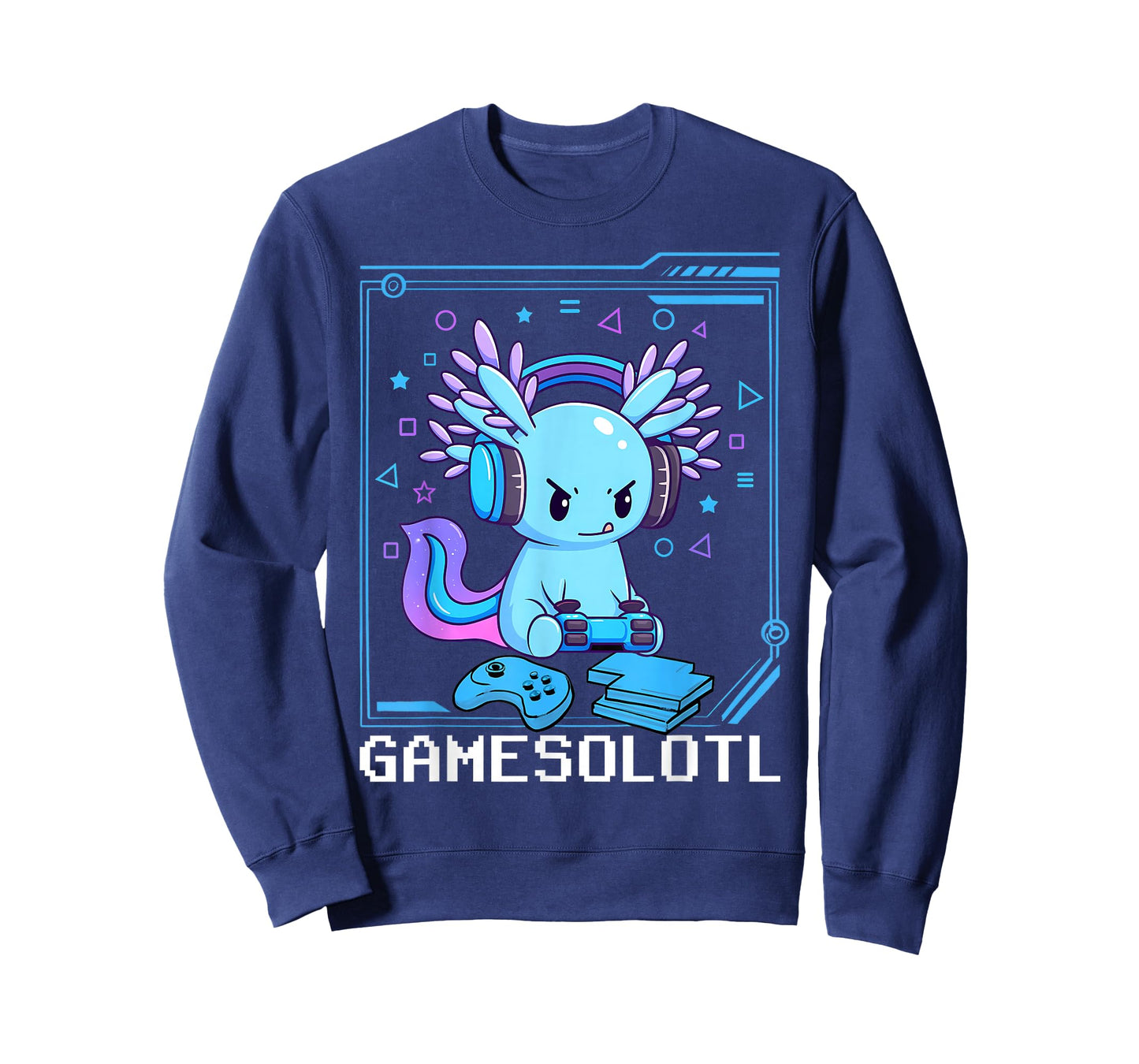 Gamesolotl Axolotl Video Gamer Kawaii Anime Gifts Boys Teens T-Shirt