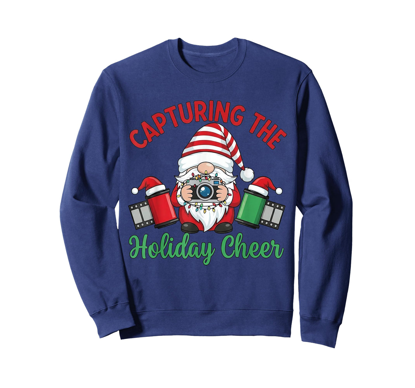 Capturing The Holiday Cheer Christmas Gnome Photographer T-Shirt