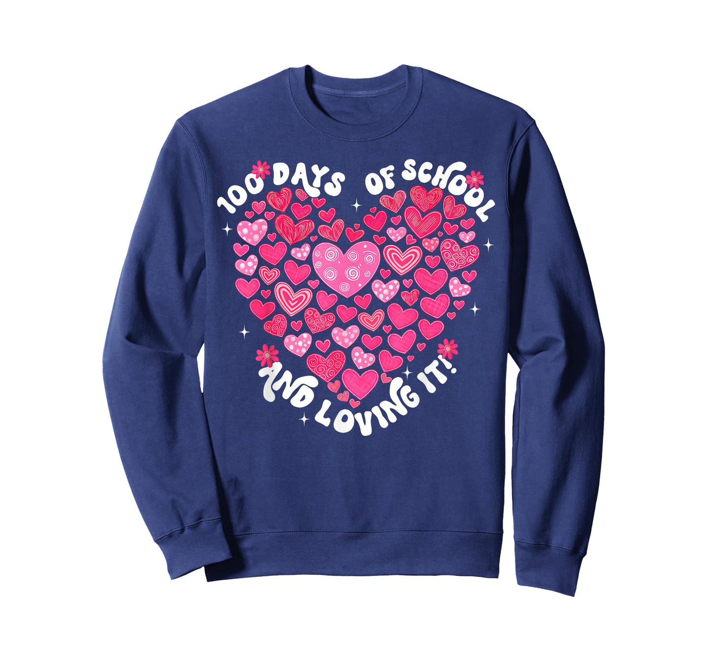 100 Days of School and Loving It 100th Day Hearts Boy Girl T-Shirt