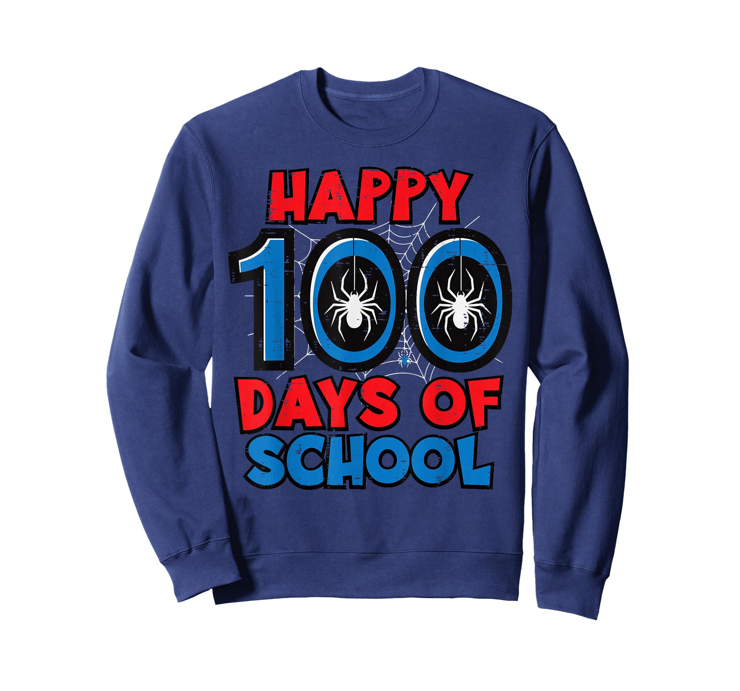 Happy 100 Days of School Spider 100th Day Boy Kids Men Women T-Shirt