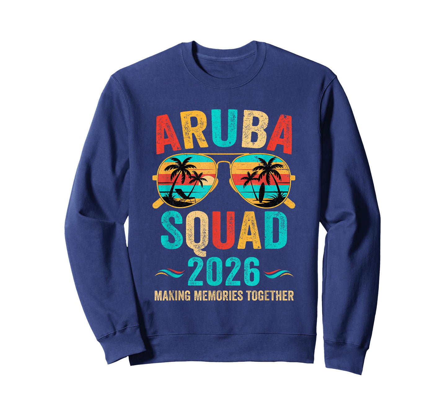 Aruba Vacation Squad 2026 Family Matching Vintage T-Shirt
