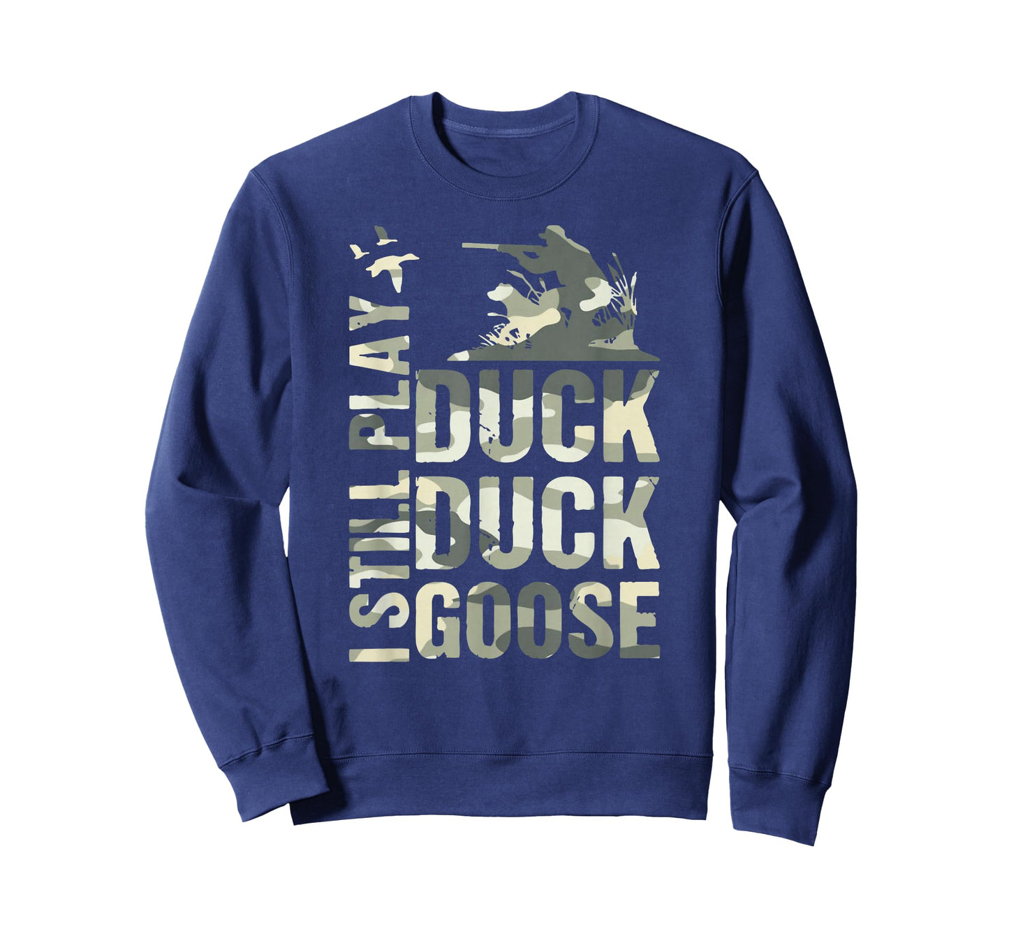 I Still Play Duck Hunting Funny Camo US Flag Hunter Dad Men T-Shirt
