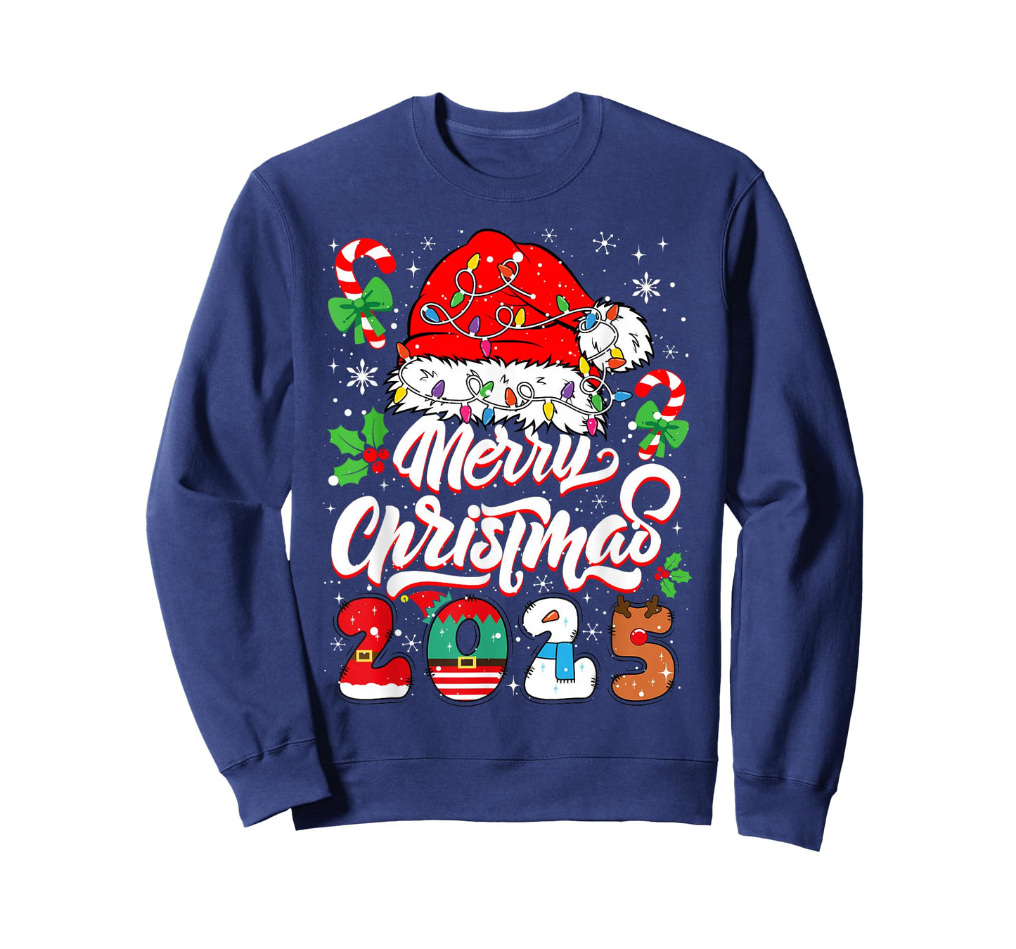 Merry Christmas 2025 Family Matching Pajamas Xmas Men Women T-Shirt