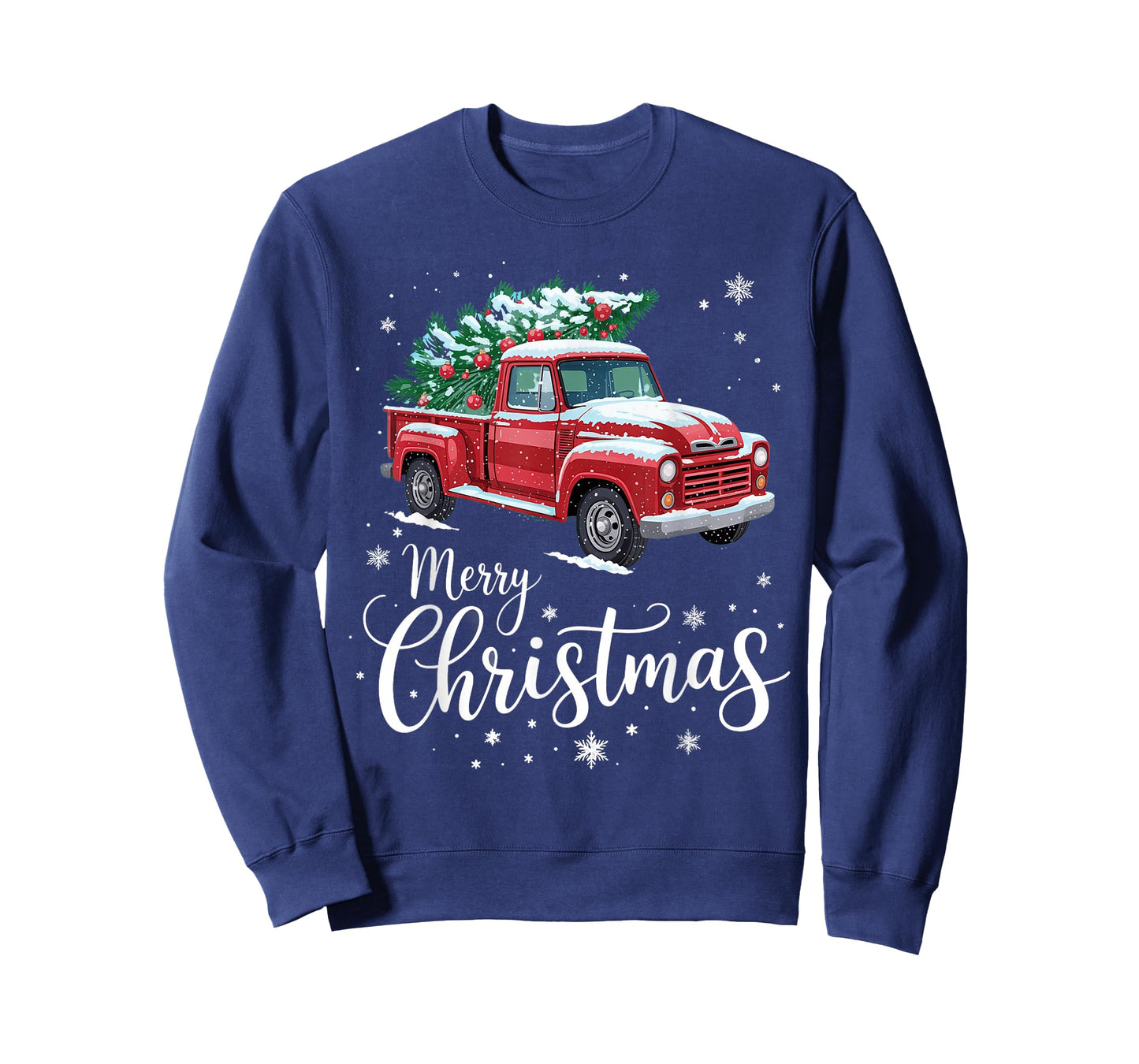 Merry Christmas Red Truck Family Matching Christmas T-Shirt