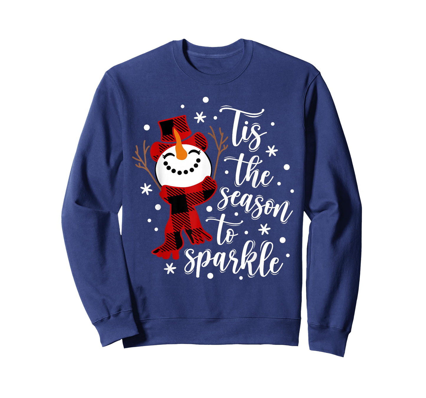 Tis The Season to Sparkle Snowman Christmas Holiday T-Shirt