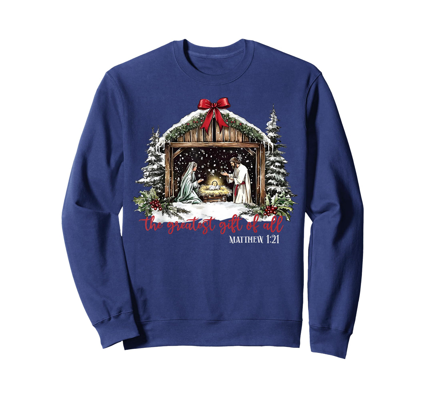 The Greatest Gift of All Jesus Baby Christian Xmas Christmas T-Shirt