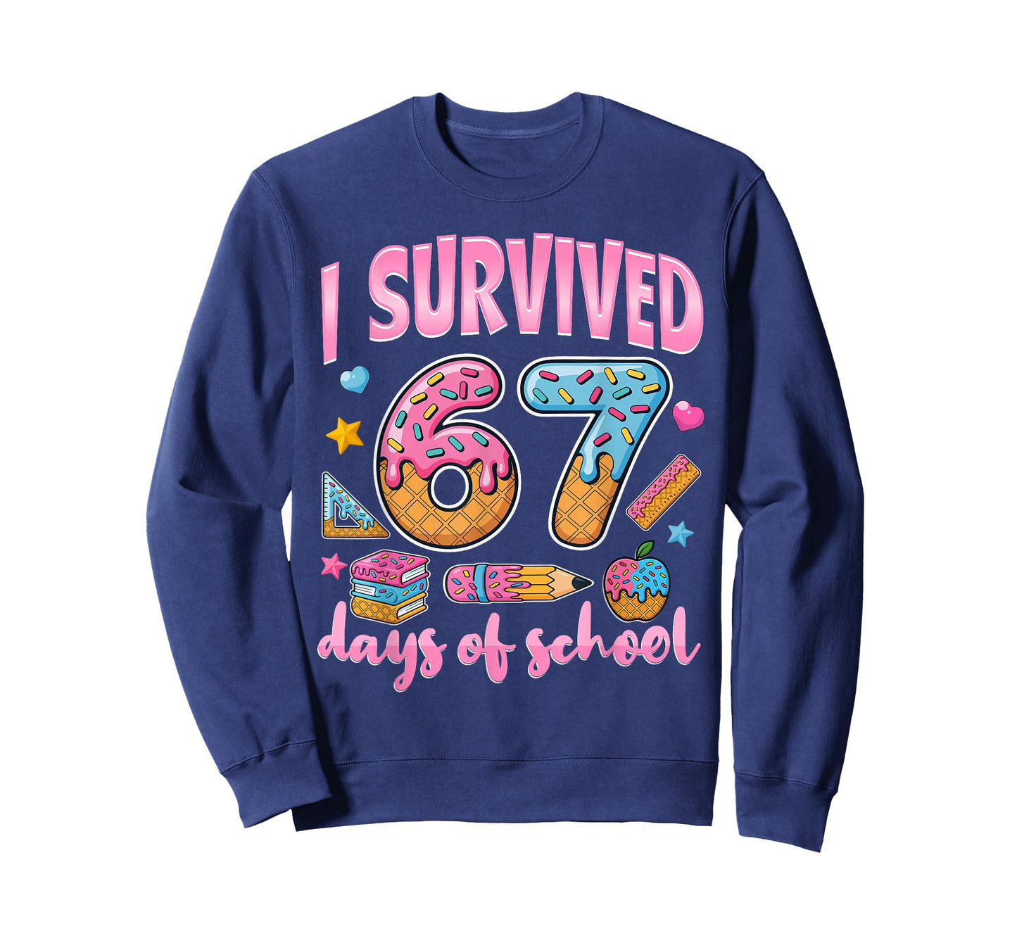 I Survived 67 Days of School Teachers Students T-Shirt