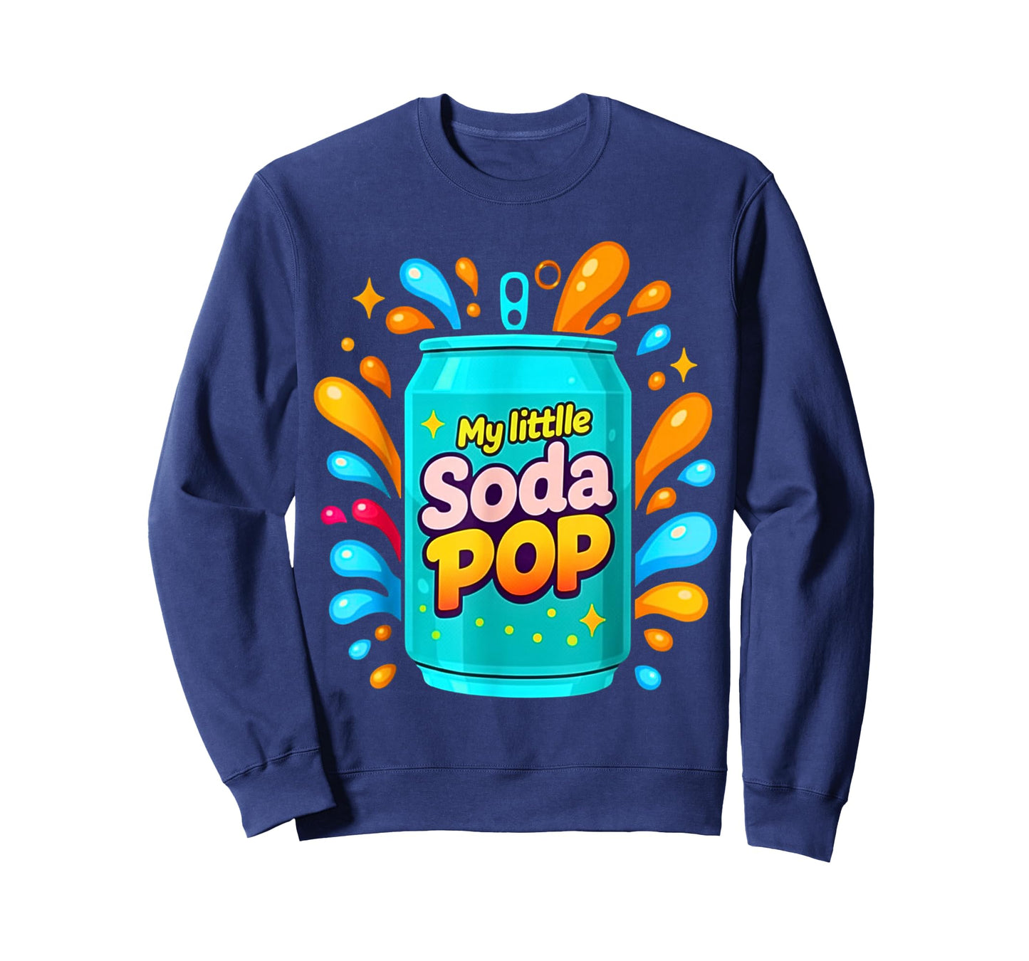 Soda Pop Cartoon Splash Cute Retro Beverage Joke T-Shirt